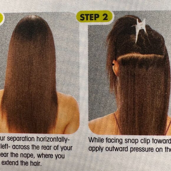 Janet Collection Noir Fit Clip - Natural Black color - 18" or 22" available - Picture 4 of 7